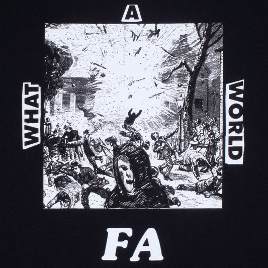 Fucking Awesome Tee What A World Black Fa Skateboard T Shirt