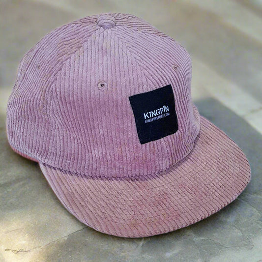 Kingpin Skate Supply Cap Class Cord Hazy Pink Strapback Skateboard Hat