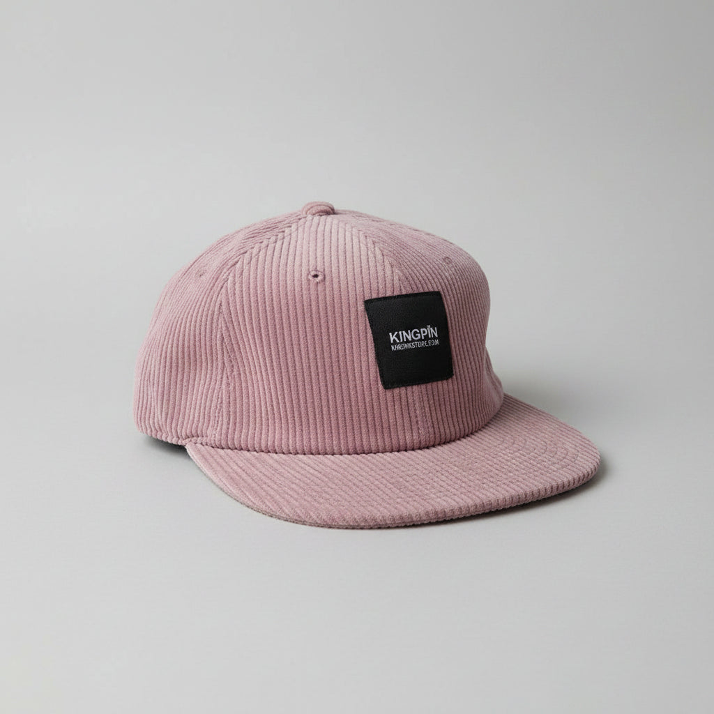 Kingpin Skate Supply Cap Class Cord Hazy Pink Strapback Skateboard Hat
