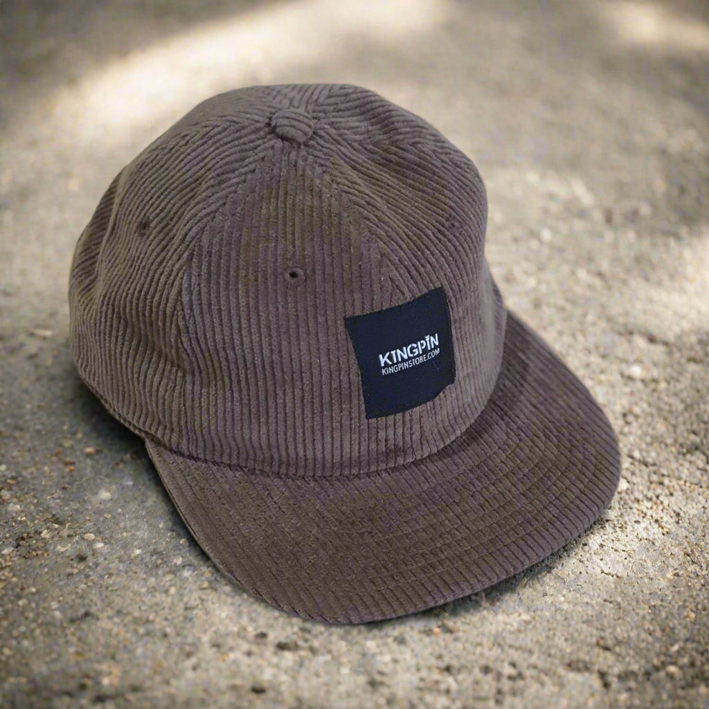 Kingpin Skate Supply Cap Class Cord Walnut Strapback Skateboard Hat