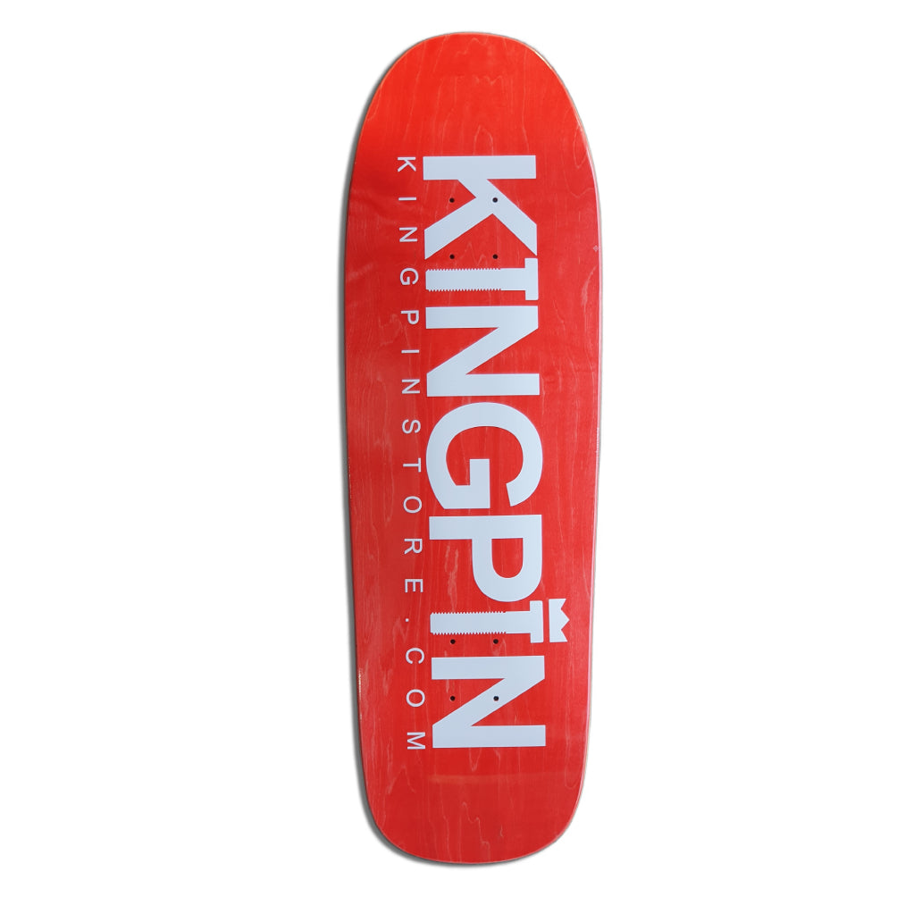 Kingpin Skate Supply Deck OG Logo Red 9.8125" Sweatpants Shaped