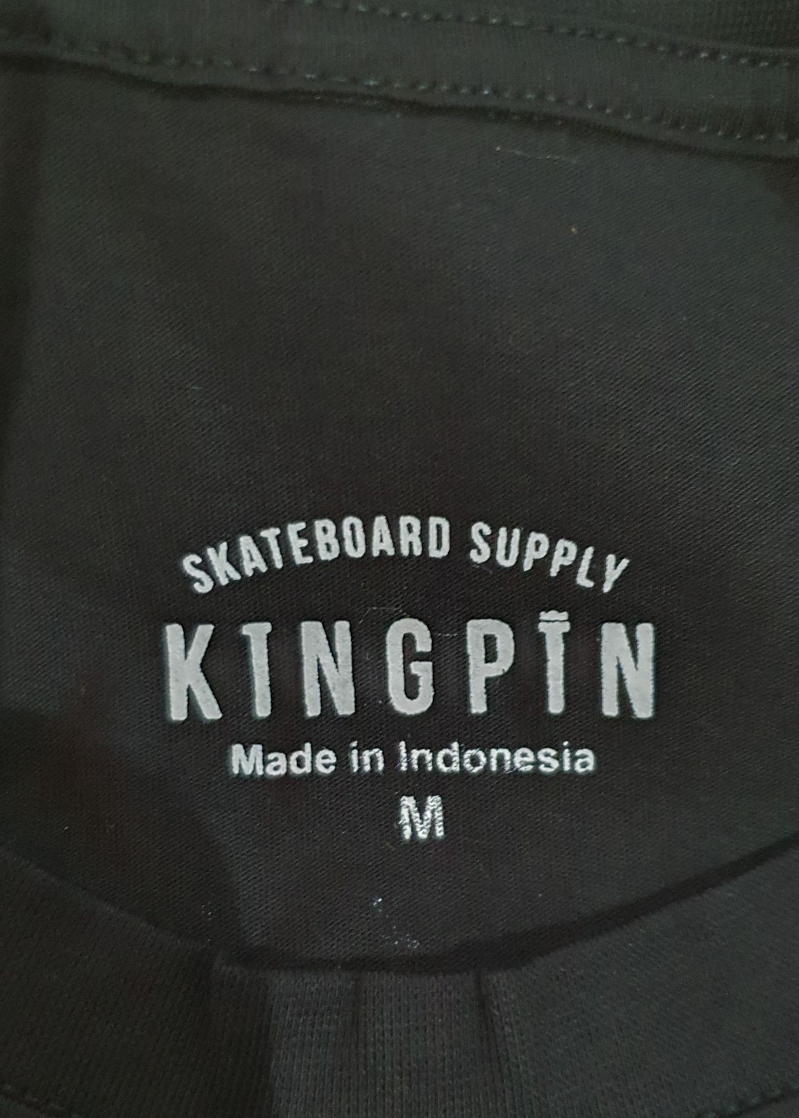 Kingpin Skate Supply Tee Fortune Black White Skateboard T-Shirt