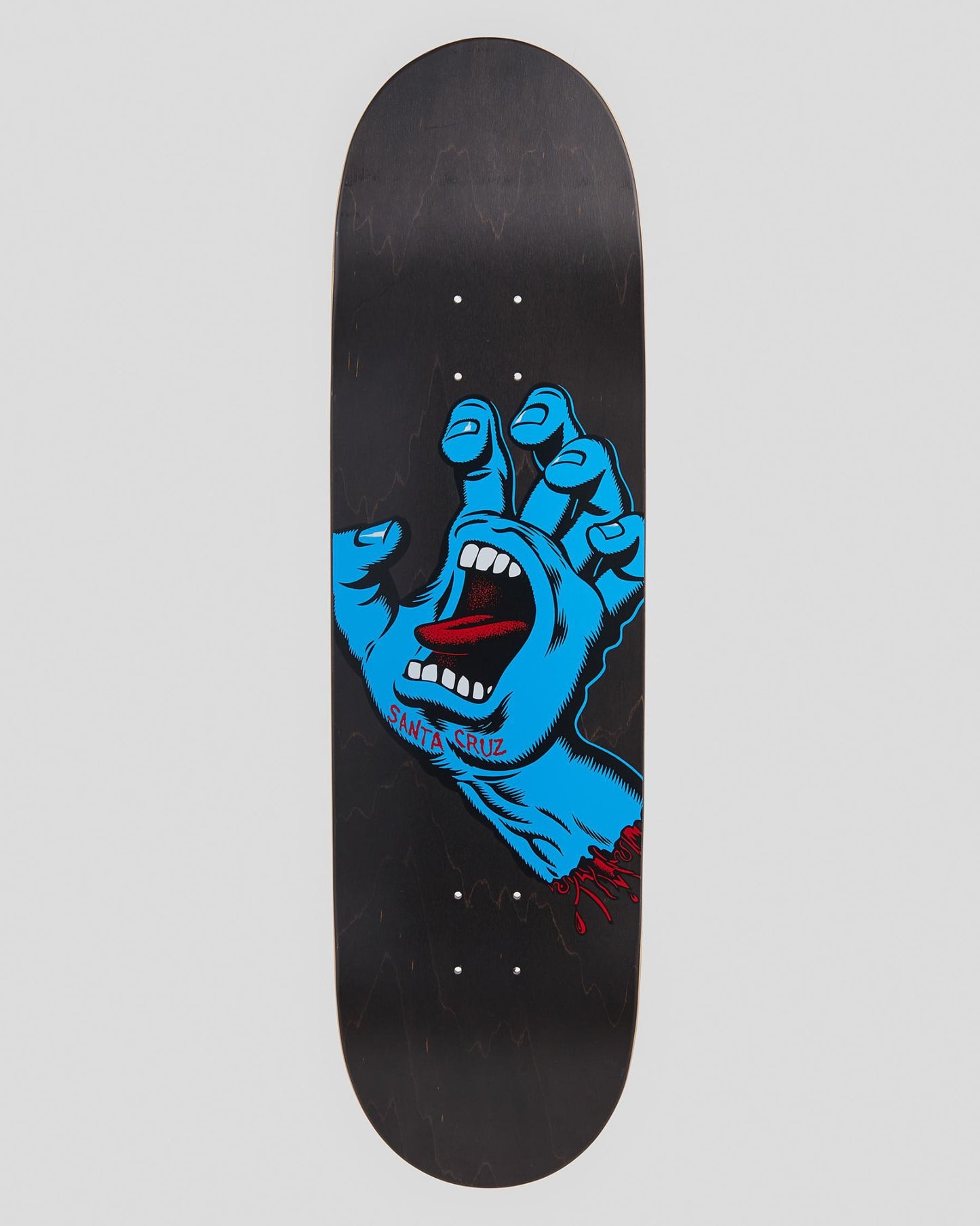 Santa Cruz Skateboard Deck Screaming Hand 8.6" Black