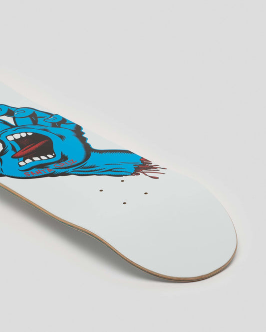 Santa Cruz Skateboard Complete Screaming Hand 8.25" White Finish Unassembled