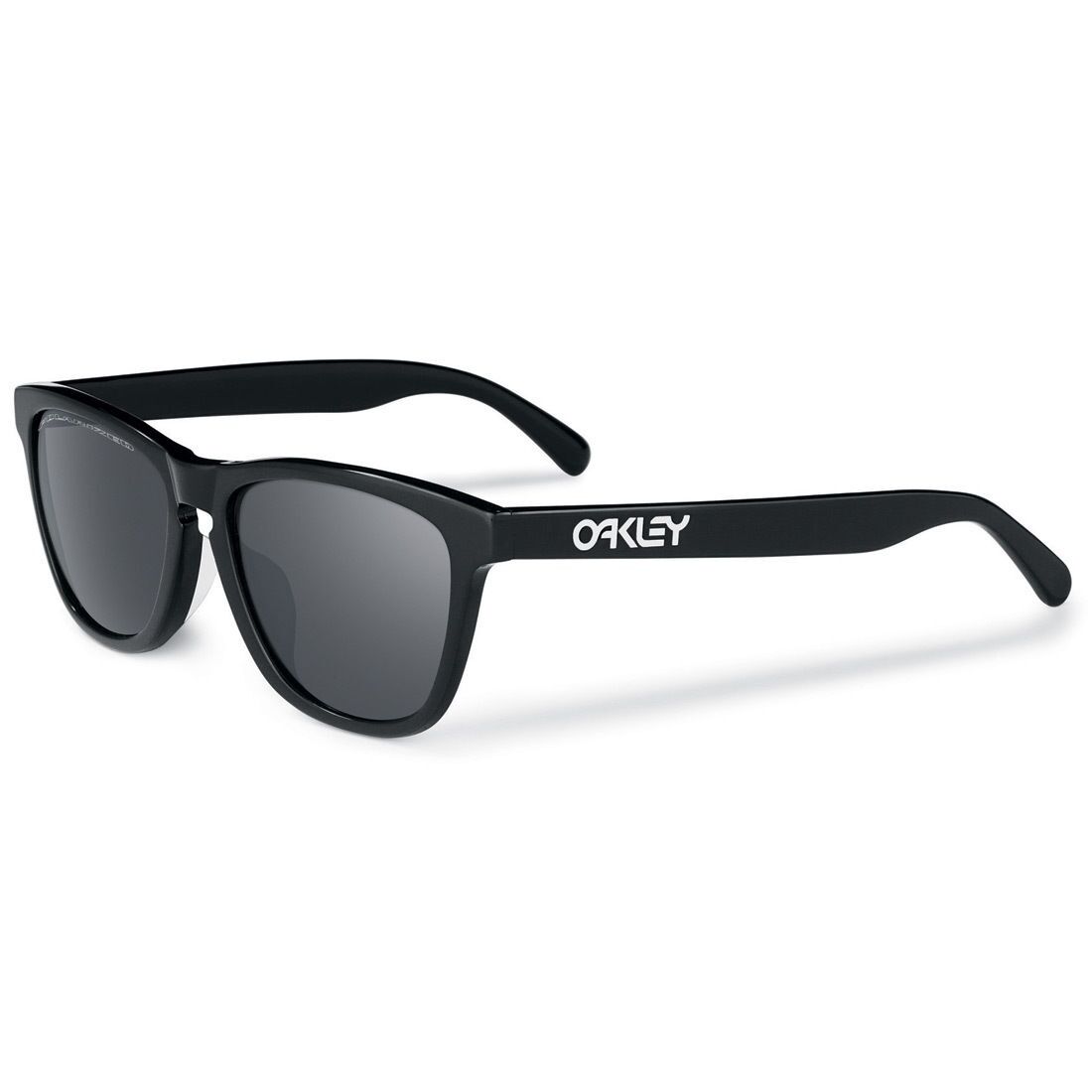 Oakley Shades Frogskins Polished Black Grey Sunglasses 24 30655