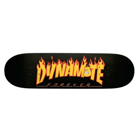 Dynamite Forever Skateboard Deck Thrashed Black