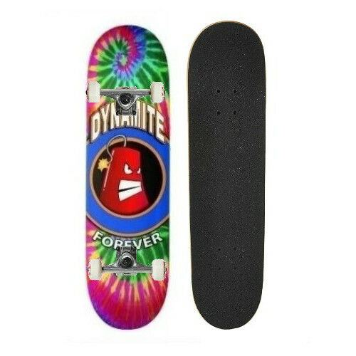 Dynamite Complete Mini Skateboard Tie Dye Icon 7 25 Kids Youth Free Post
