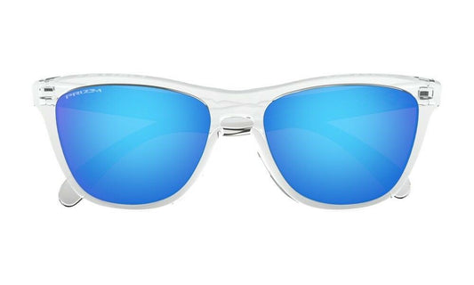 Oakley Shades Frogskins Crystal Clear PRIZM Sapphire Iridium Sunglasses