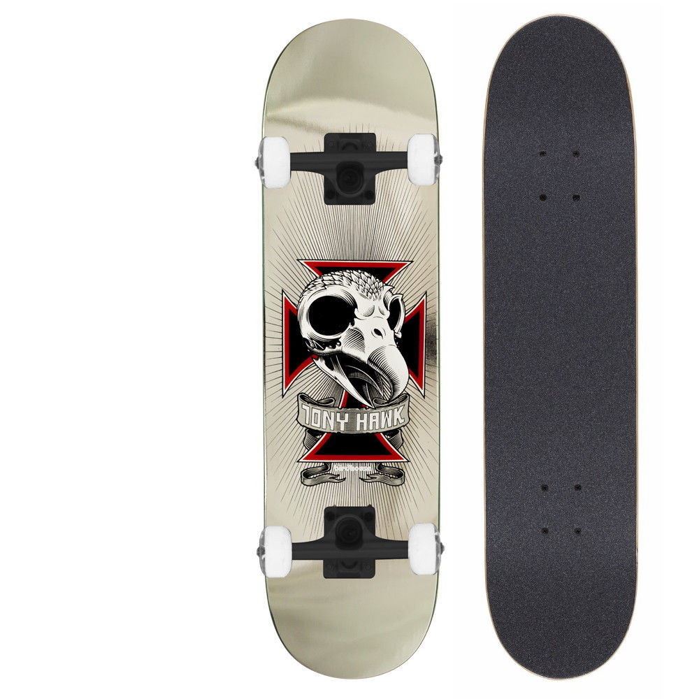 Birdhouse Tony Hawk Skull Chrome Foil 7 75 Complete Skateboard