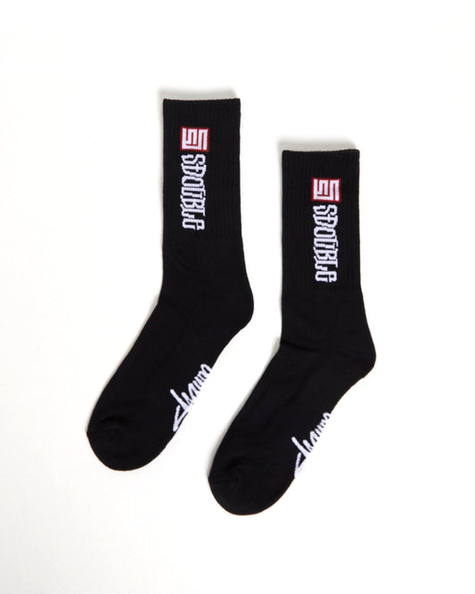 S Double Socks S Cube Mid Block 3 Pack Assorted Osfa