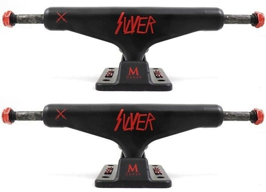 Silver Trucks M-Class Slayer 8.25 Matte Black Red Hollows 8.25" Axles