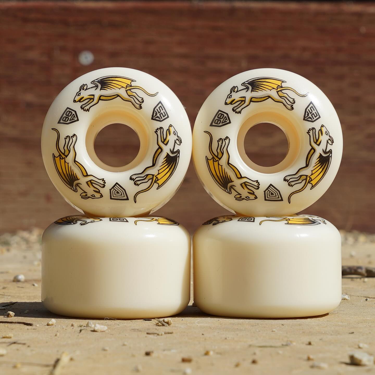 Powell Peralta Wheels Dragon Formula Nano Rats 52mm x 34mm 88A V4