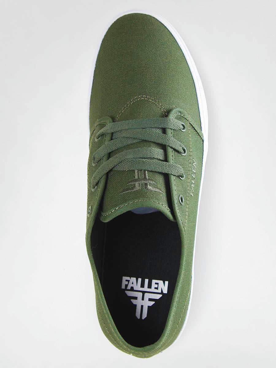 Fallen Shoes Daze Surplus Green White Vegan US SIZE Skateboard Sneakers