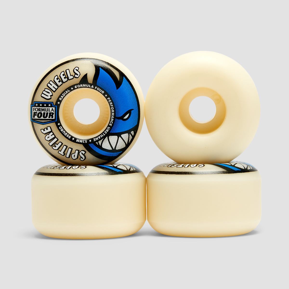 Spitfire Skateboard Wheels Formula Four Radial 53Mm 99D F4