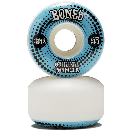 Bones Wheels OG 100's White 53mm Conical V5 Sidecut