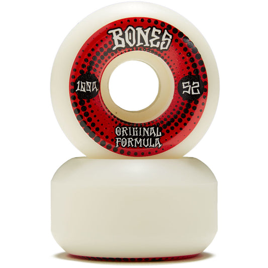 Bones Wheels OG 100's White 52mm Conical V5 Sidecut