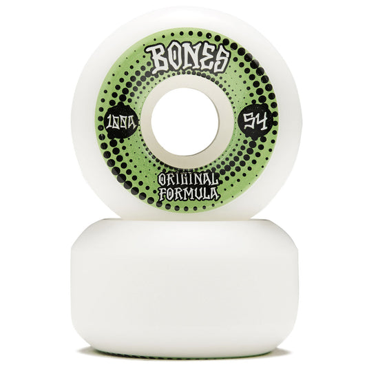 Bones Wheels OG 100's White 54mm Conical V5 Sidecut