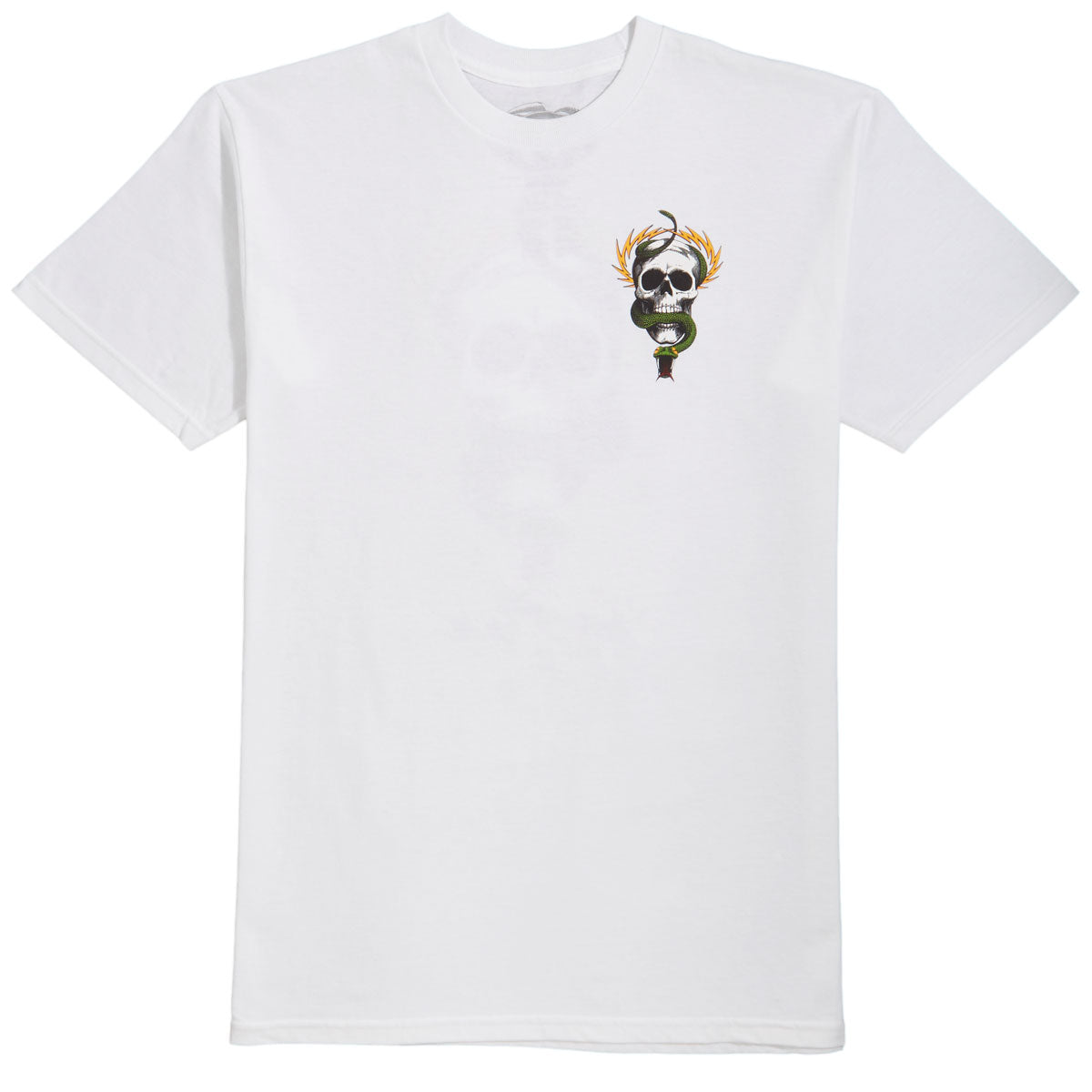 Powell Peralta Tee McGill Skull & Snake White Reissue Skateboard T-Shirt