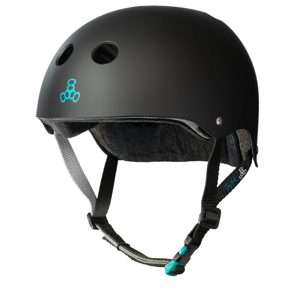 Triple 8 Helmet Certified Sweatsaver Tony Hawk Pro Edition Black Rubber