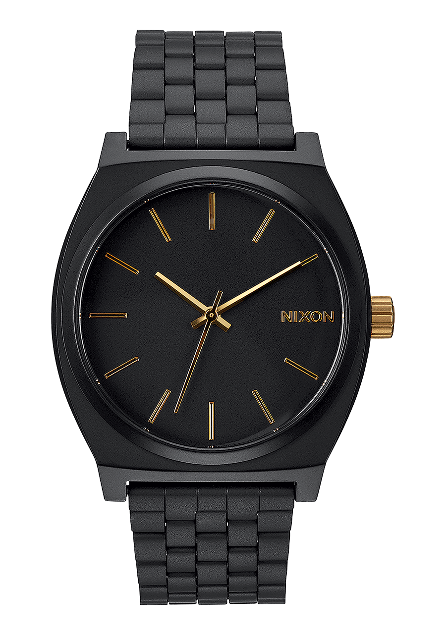 Nixon Time Teller Watch - Matte Black/Gold