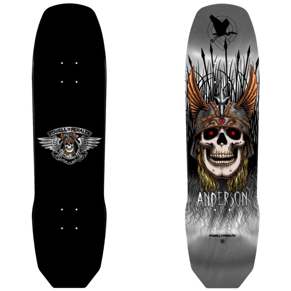Powell Peralta Deck Andy Anderson Heron Skull 8 45 Silver Foil