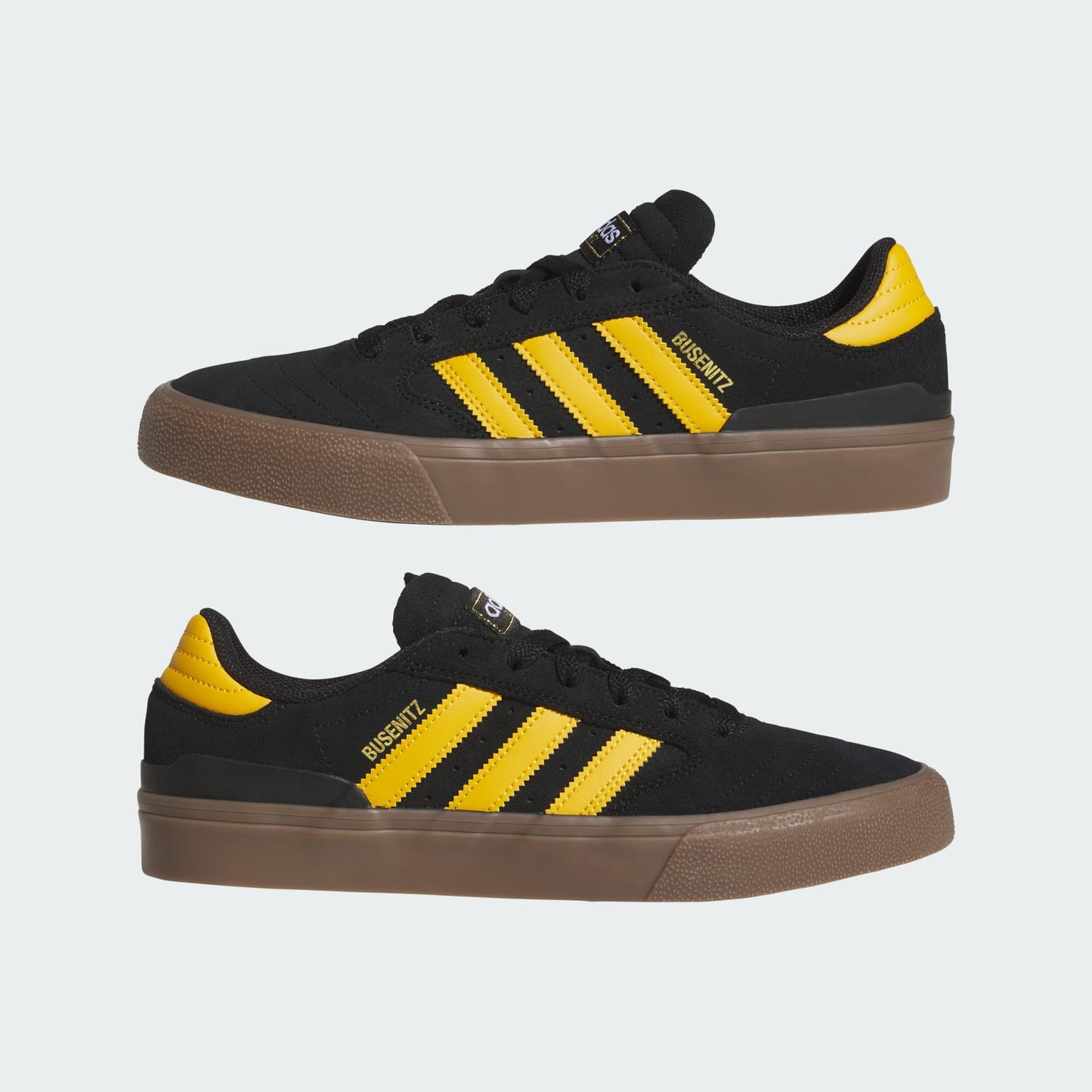 Adidas Busenitz Vulc II Skate Shoes Core Black / Preloved Yellow / Gum
