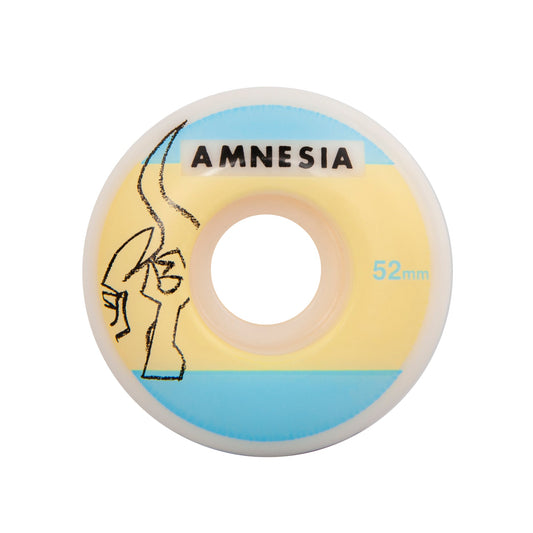 Amnesia Skateboard Wheels OG Logo Blue 52mm 99a