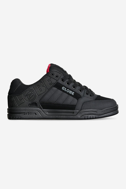 Globe Tilt Skate Shoes Black/Red/Tartan