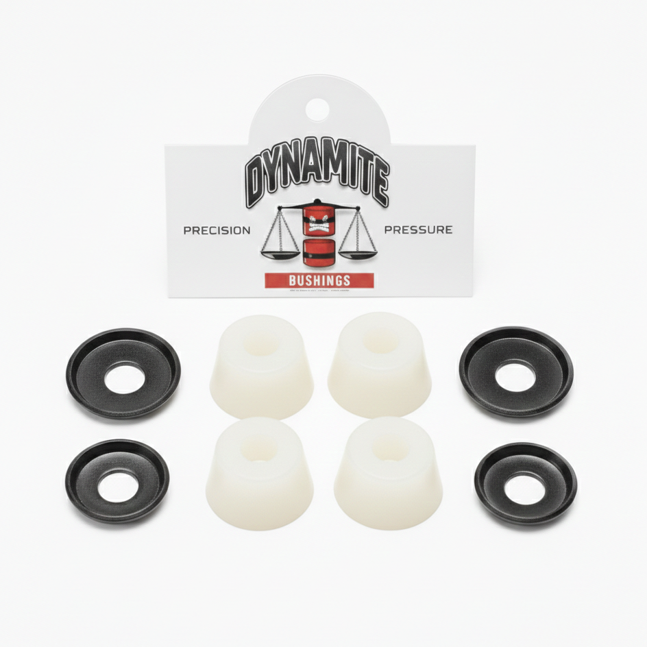 Dynamite Forever Premium Bushings Soft 85A White - Skateboard Truck Cushions Kit
