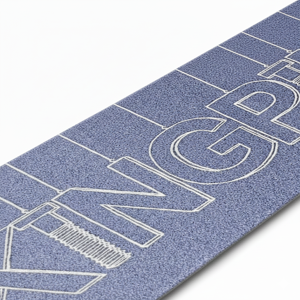 Kingpin Skate Supply Grip Tape Letters Black 9X33 Skateboard Griptape