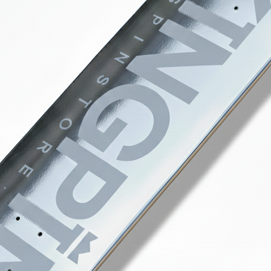 Kingpin Skate Supply Deck OG Logo Foil Silver Edition