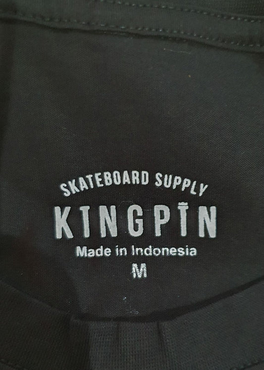 Kingpin Skate Supply Tee Hazy Deeds Black Skateboard T-Shirt