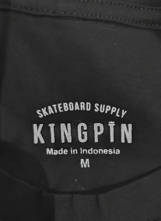 Kingpin Skate Supply Hazy Deeds Tee in Black - A Skateboard T-Shirt from the best skate shop near me sydney melbourne australia