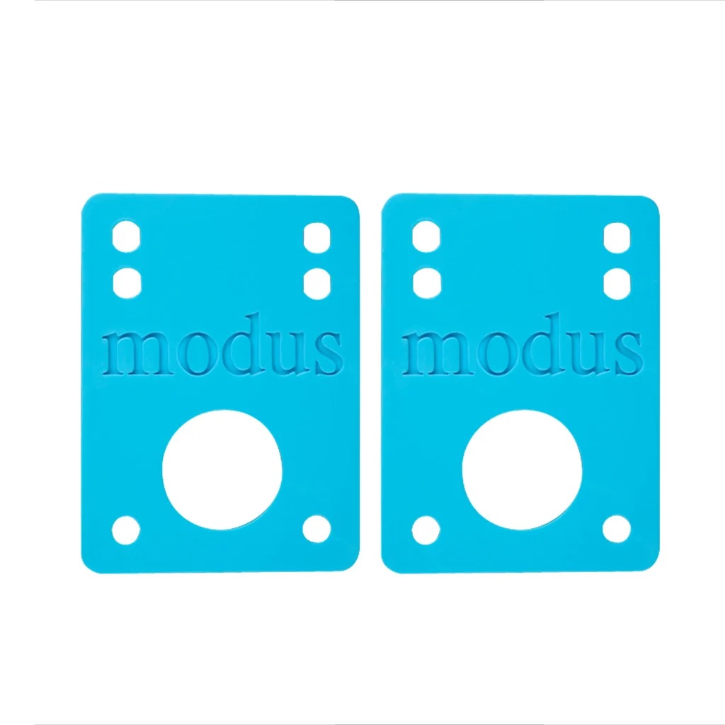 Modus Skateboard Riser Pads 1/8" Blue