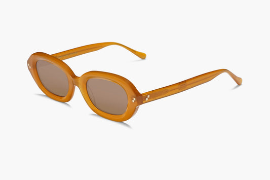 Radio Eyewear The Fuzz Sunglasses - Apricot / Brown
