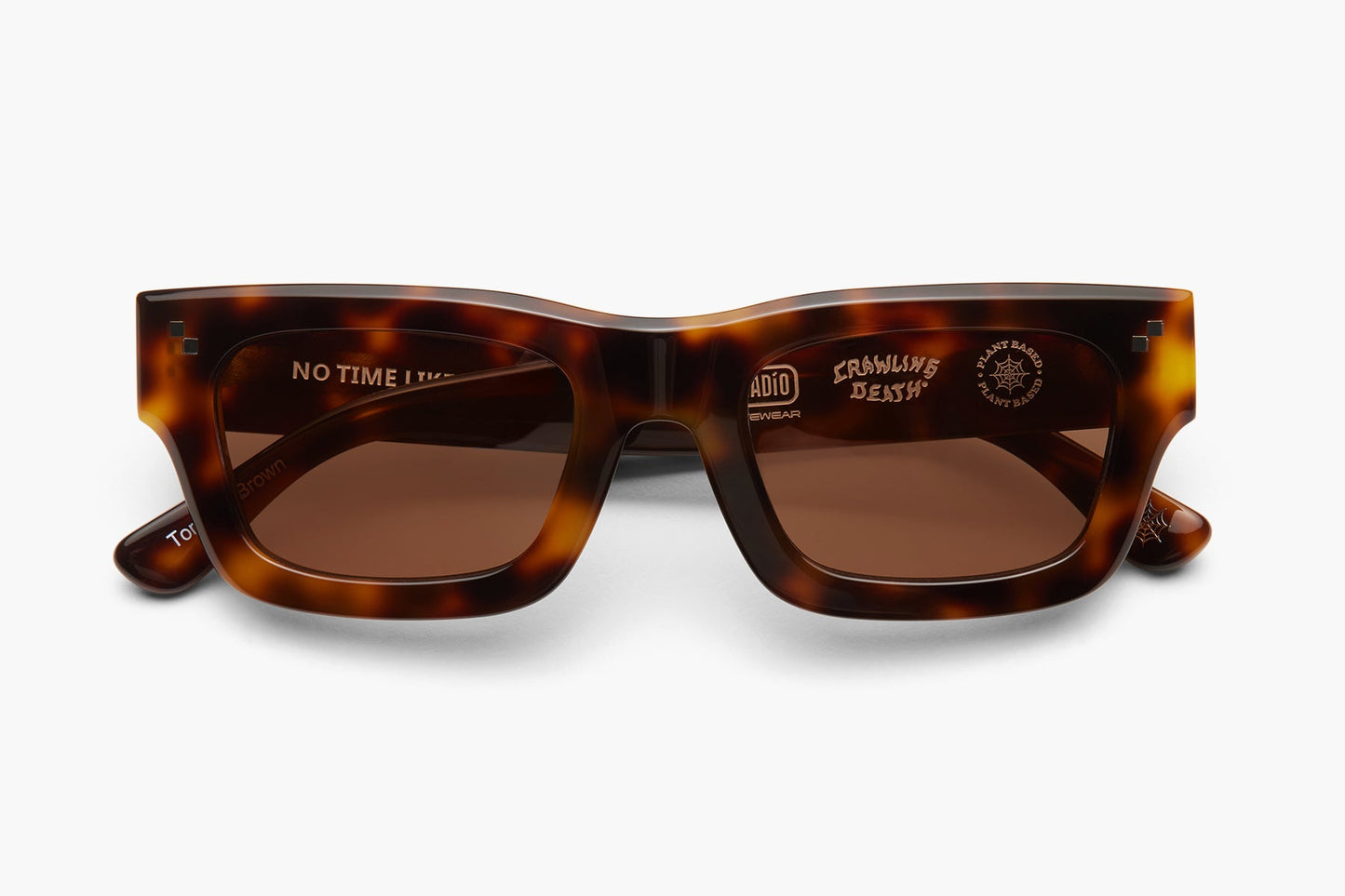 Radio Eyewear Crawling Death Sunglasses Tortoise Brown