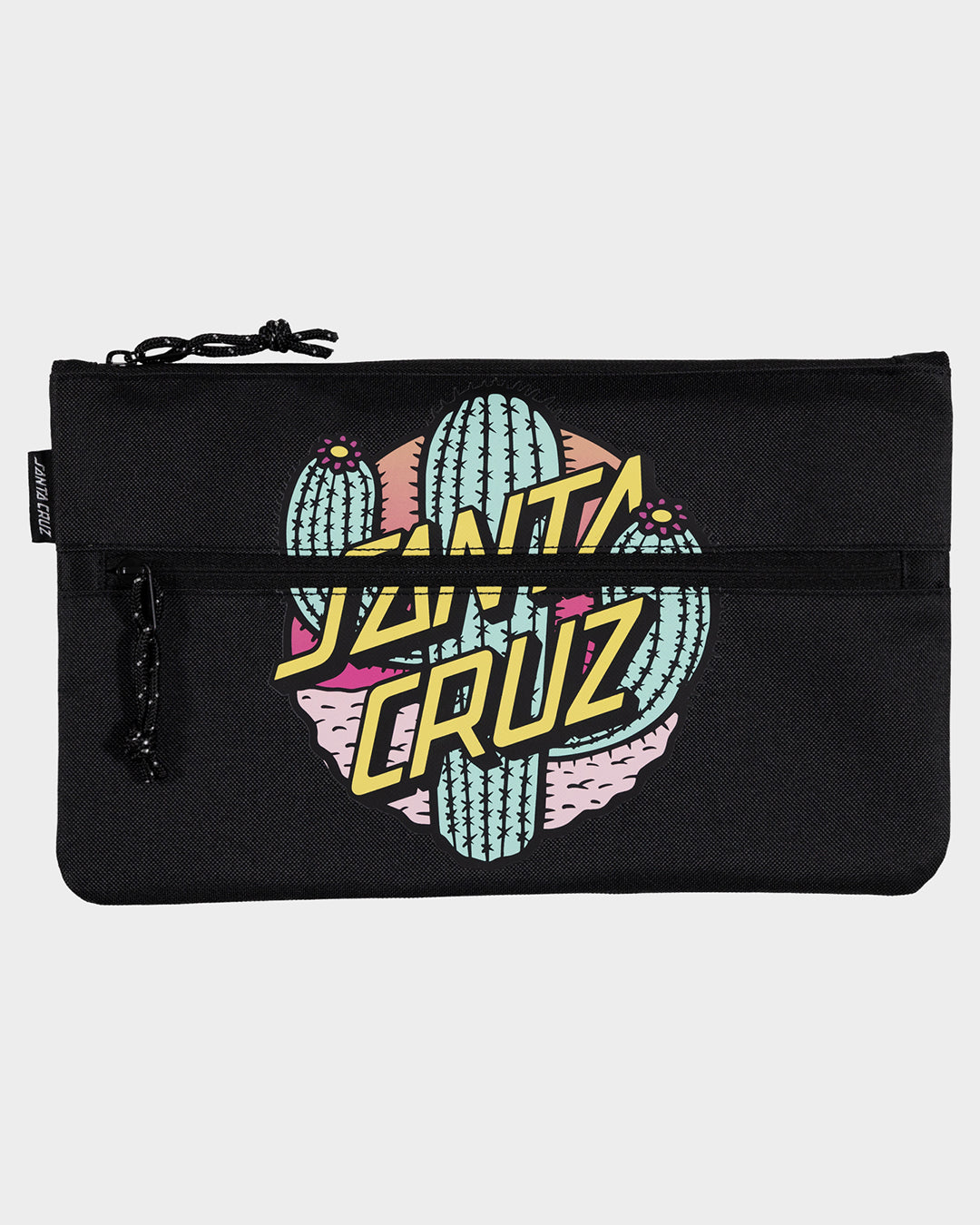 Cactus Dot Girls Pencil Case Black