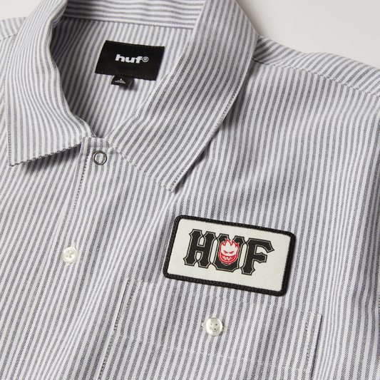 huf x Spitfire Union Work Shirt - Black/White