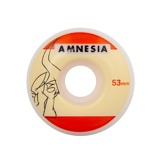 Amnesia Skateboard Wheels OG Logo Red 53mm 99a