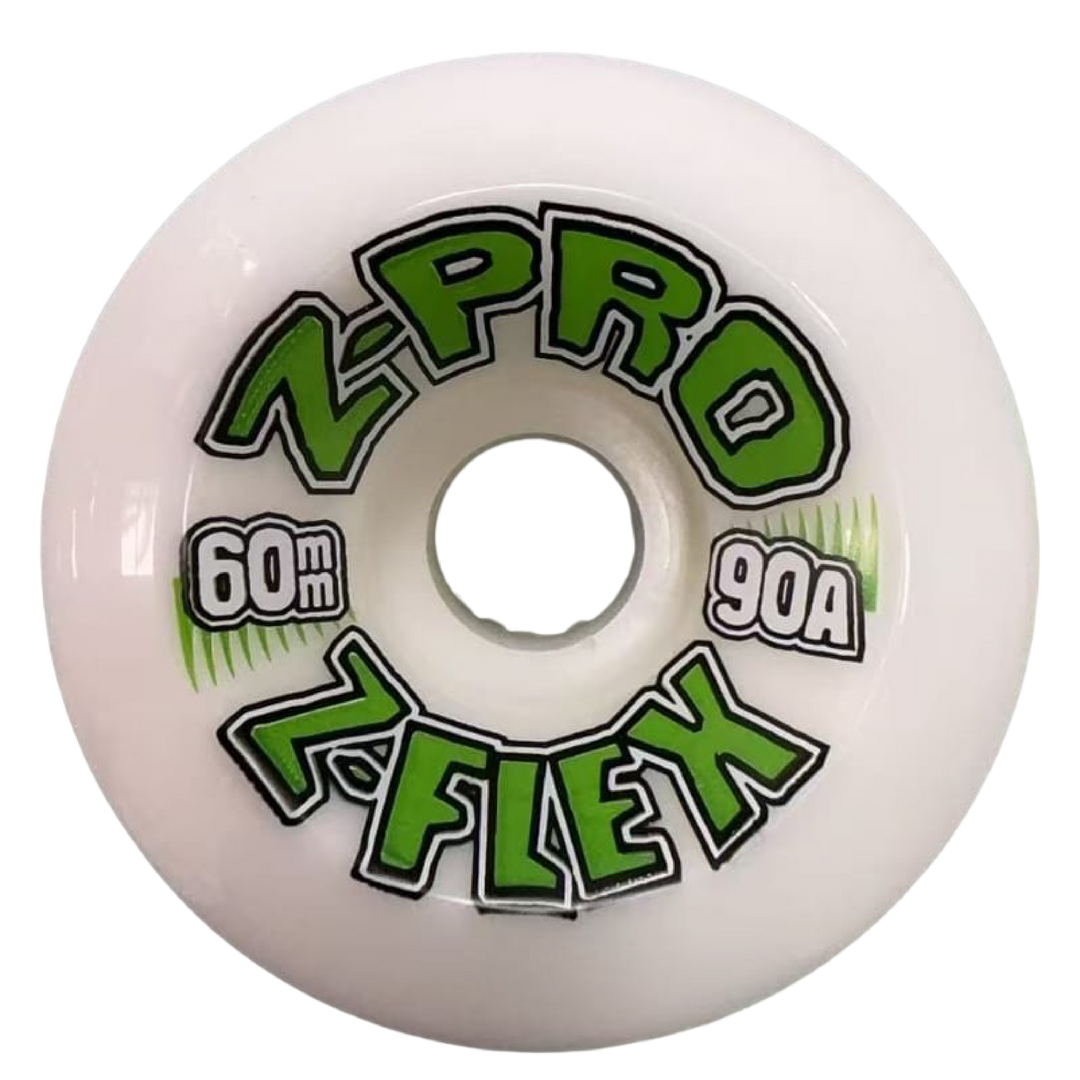 Z Flex Z Pro 60Mm 90A Wheels White Green