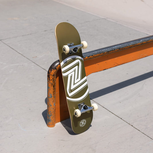 Z-Flex Skateboards Logo Gold 7.8