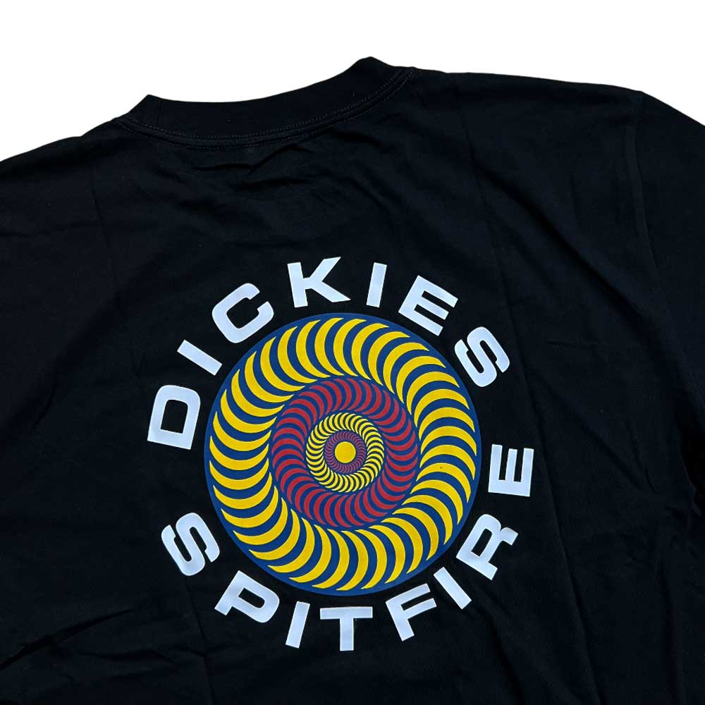 Spitfire x Dickies Tee Collab Black A865T Skateboard T-Shirt