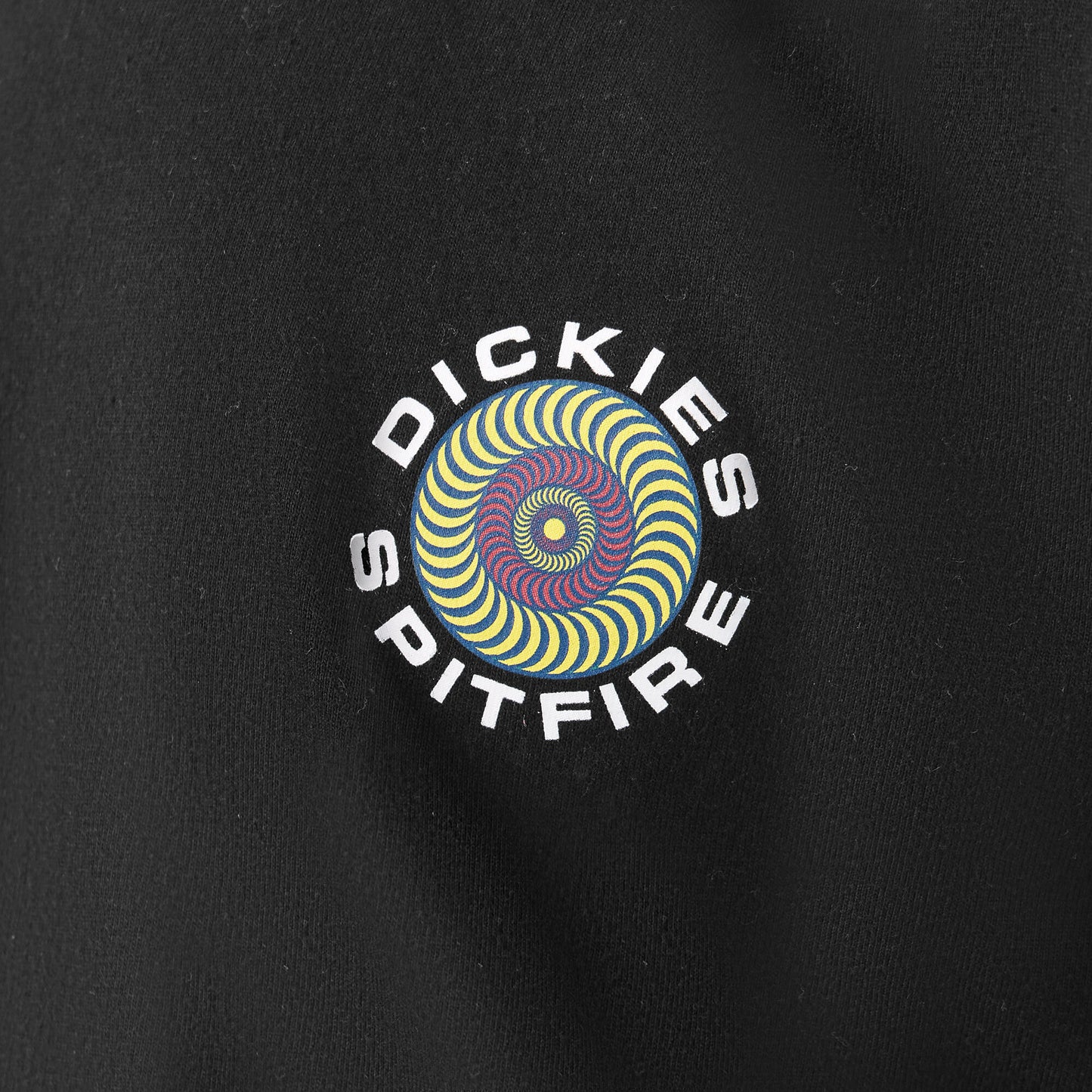 Spitfire x Dickies Tee Collab Black A865T Skateboard T-Shirt