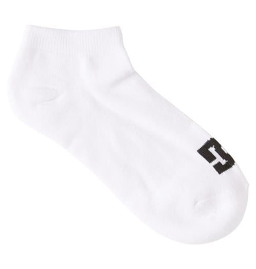 DC Shoes Socks 5 Pack Logo Ankle Snow White Size 7-11 Skateboard Sox