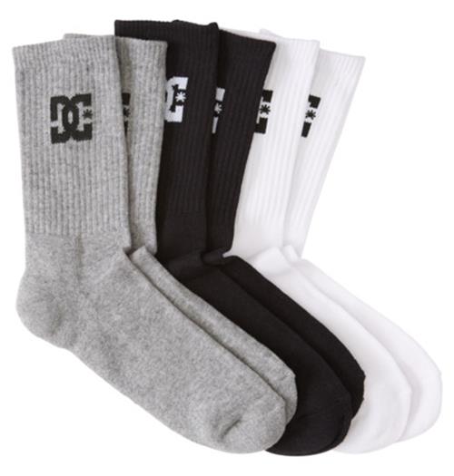 Dc Shoes Socks 5 Pack Logo Crew Assorted Size 7 11 Skateboard Sox