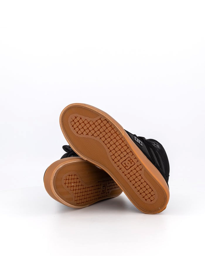 Dc Shoes Pure High Top Leather Black Gum Us Size Skateboard Sneakers