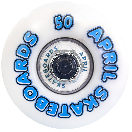 April Skateboards Og Logo Blue 7 Mini Complete
