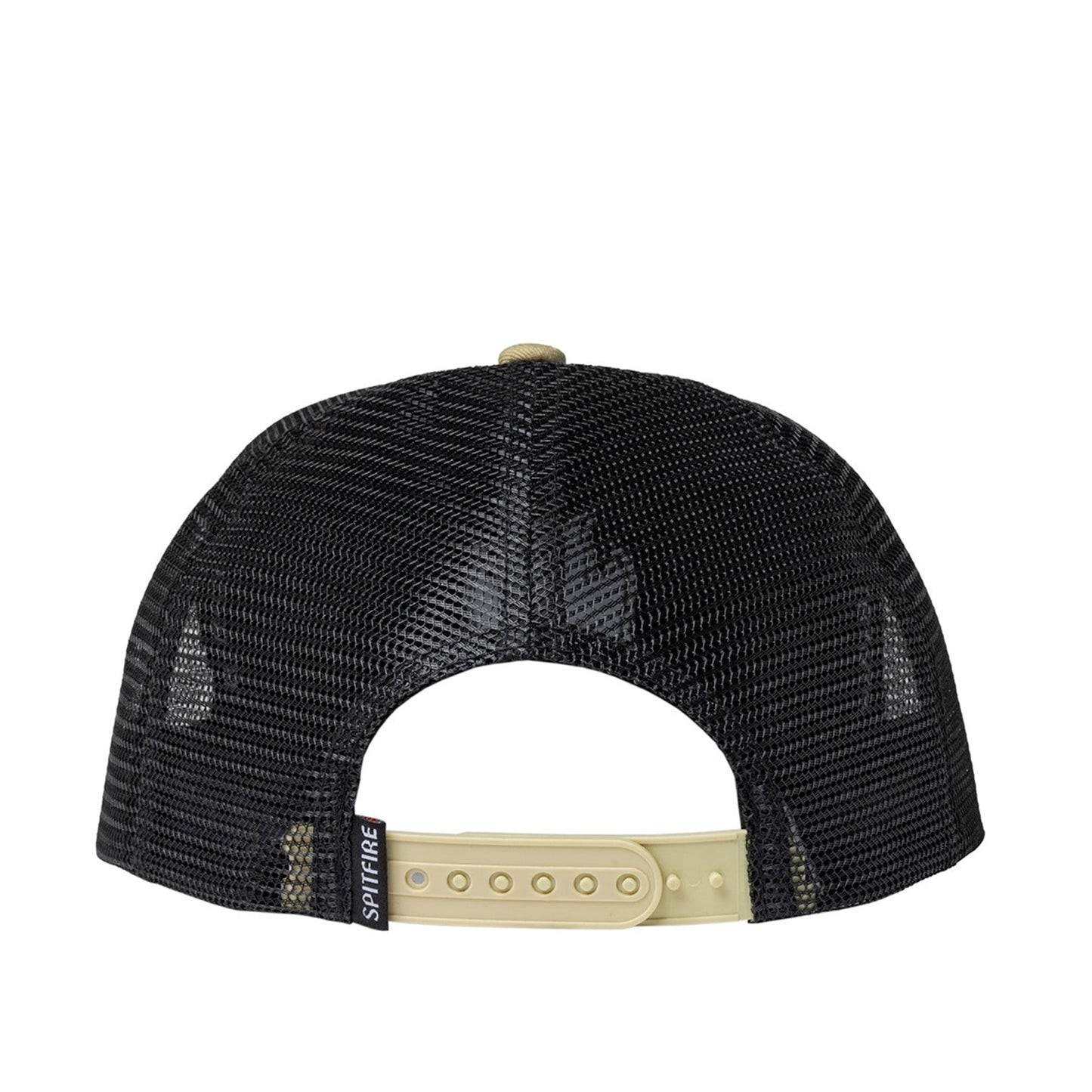 Spitfire Wheels Trucker Bighead Tan Black Snapback Cap Skateboard Hat