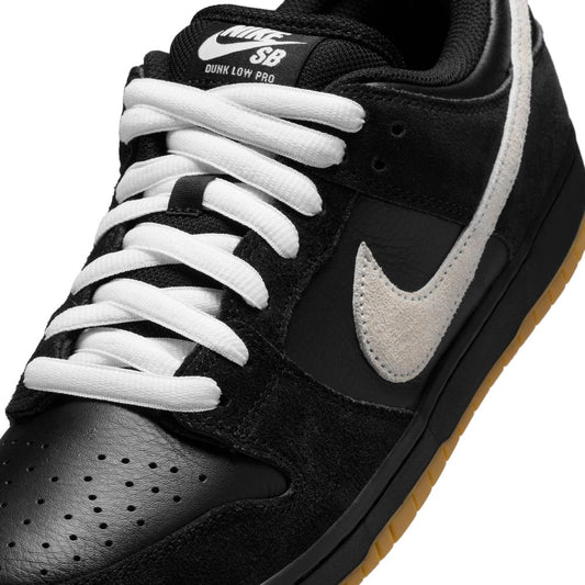 Nike SB Dunk Low Pro Black / White Black Gum Light Brown US Size Shoes