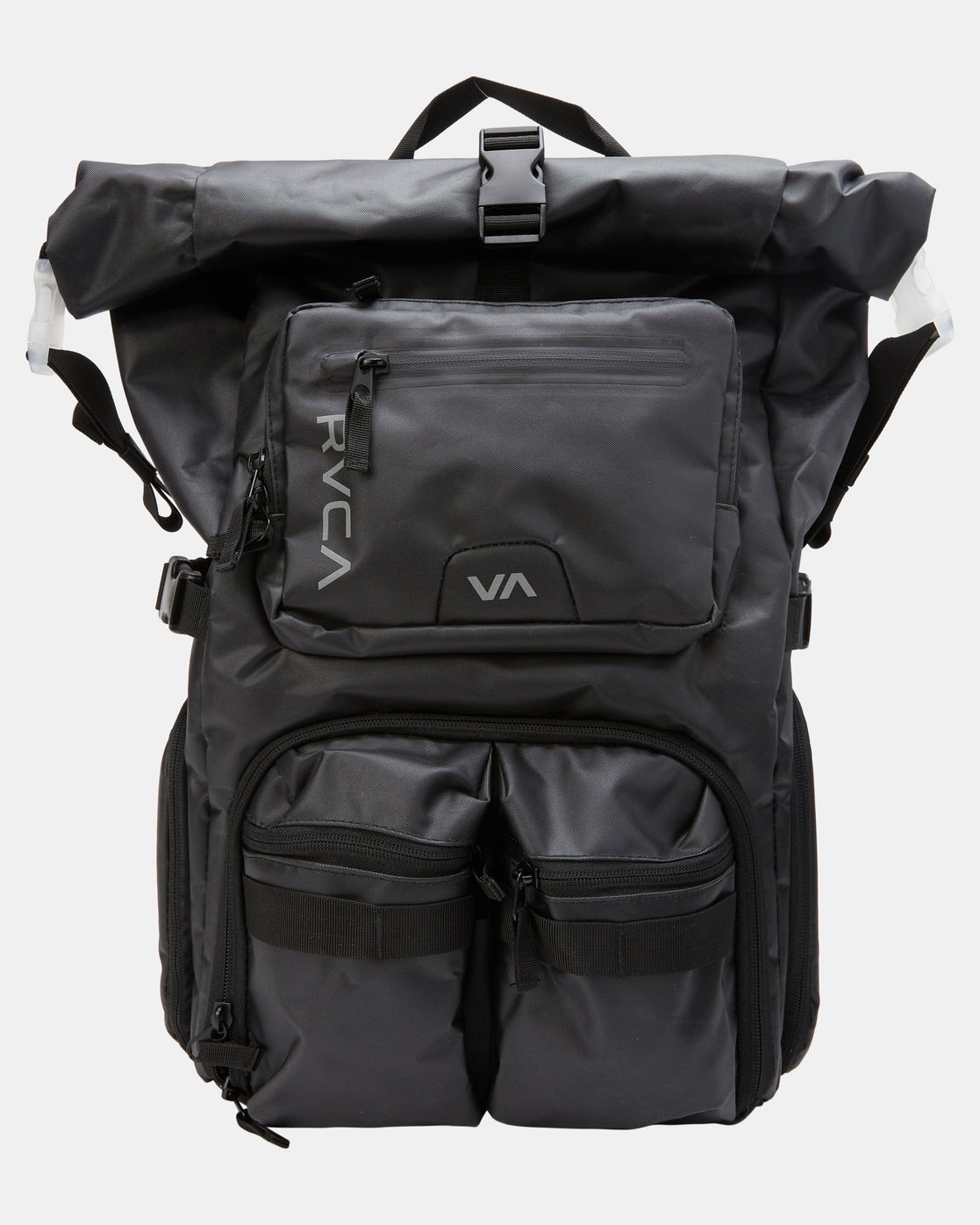 RVCA Backpack Zak Noyle III Black 41L Eco-Friendly Skateboard Camera Travel Bag